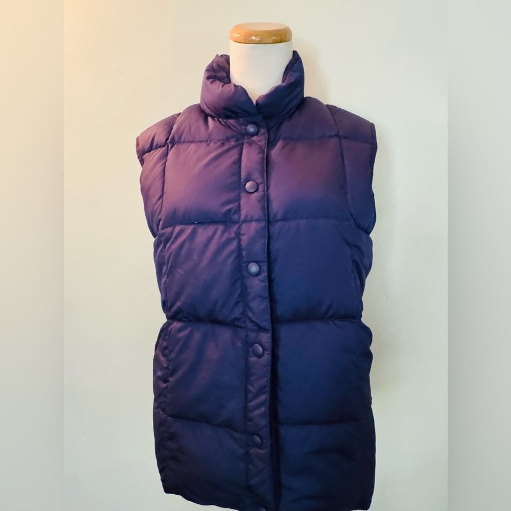 🆕 [Lands' End] Navy Blue Down Puffer Vest Sz: M